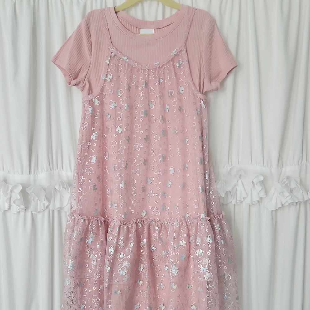 Jumping Beans, Minnie Mouse, Blush Pink And Silver Dress 7